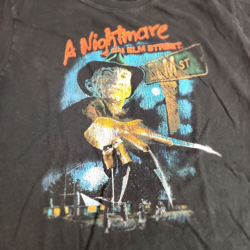 A Nightmare on Elm Street Horror Movie Black Short Sleeve T-Shirt Men's Size M